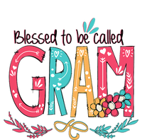 Blessed To Be Called Gram Colorful Grandma Kids Long Sleeve Shirt