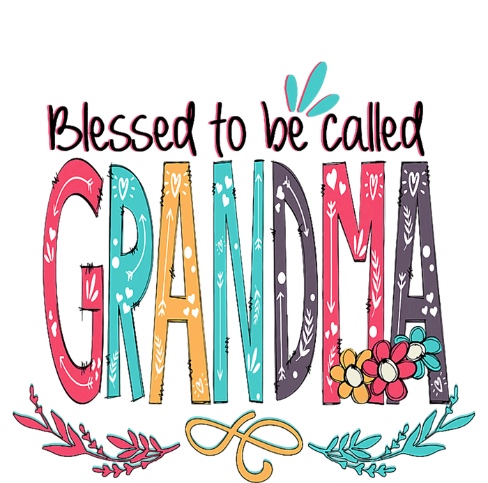 Blessed To Be Called Grandma Colorful Grandma Premium T-Shirt