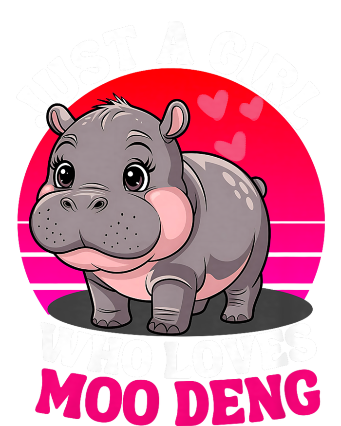 Moo Deng Just A Girl Who Loves Moo Deng Cute Baby Hippo T-Shirt