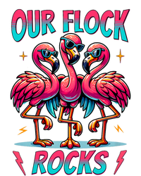 Our Flock Rocks Cute Flamingo Matching Family Vacation Group T-Shirt