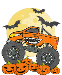 Monster Truck Halloween Jack O Lantern Moon Pumpkin Flat Bill Trucker Hat