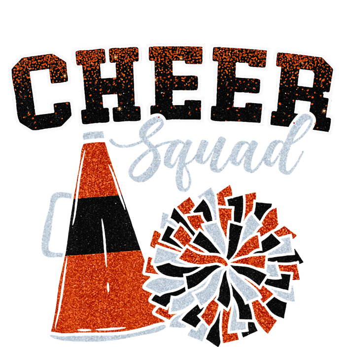 Cheer Squad Funny Cheerleader Cheerleading Orange Women Girl Full-Length Apron With Pockets