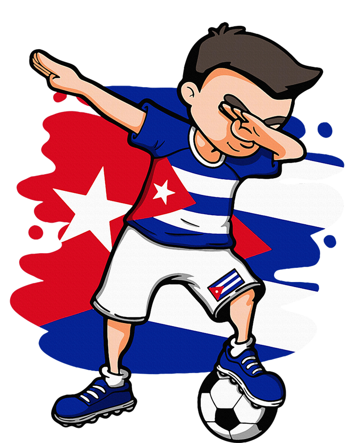 Dabbing Soccer Boy Cuba Jersey Cuban Football Fans Sport Pajama Set