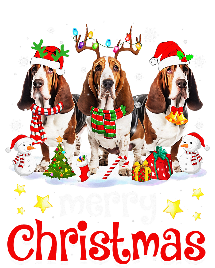 Basset Hound Christmas With Decorations Xmas T-Shirt