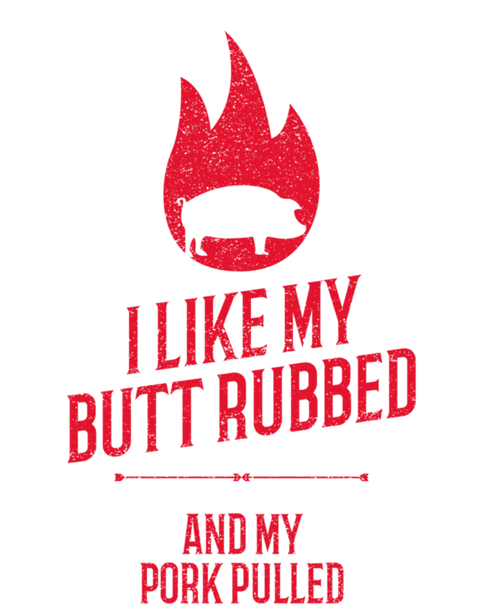 I Like My Butt Rubbed And My Pork Pulled Funny Bbq Dad Joke Cool Gift Sustainable Beanie