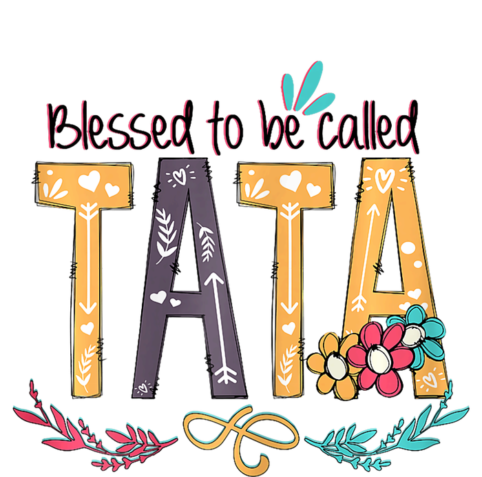 Blessed To Be Called Tata Colorful Grandma Ladies Long Sleeve Shirt