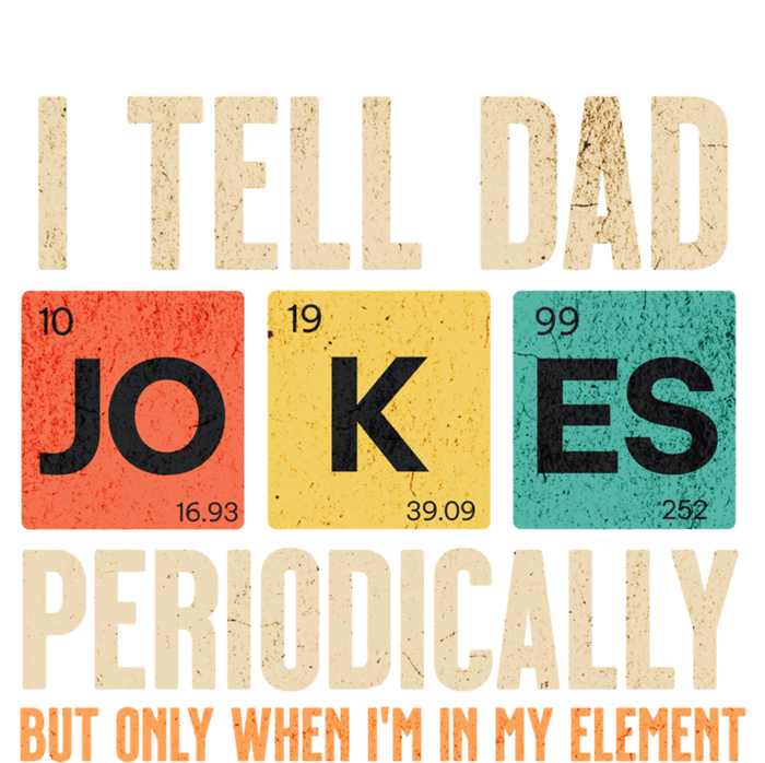 I Tell Dad Jokes Periodically Funny FatherS Day Dad Joke Gift Stripe Pom Pom Beanie