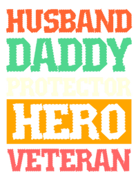 Husband Daddy Protector Hero Veteran Gift Valucap Bio-Washed Visor