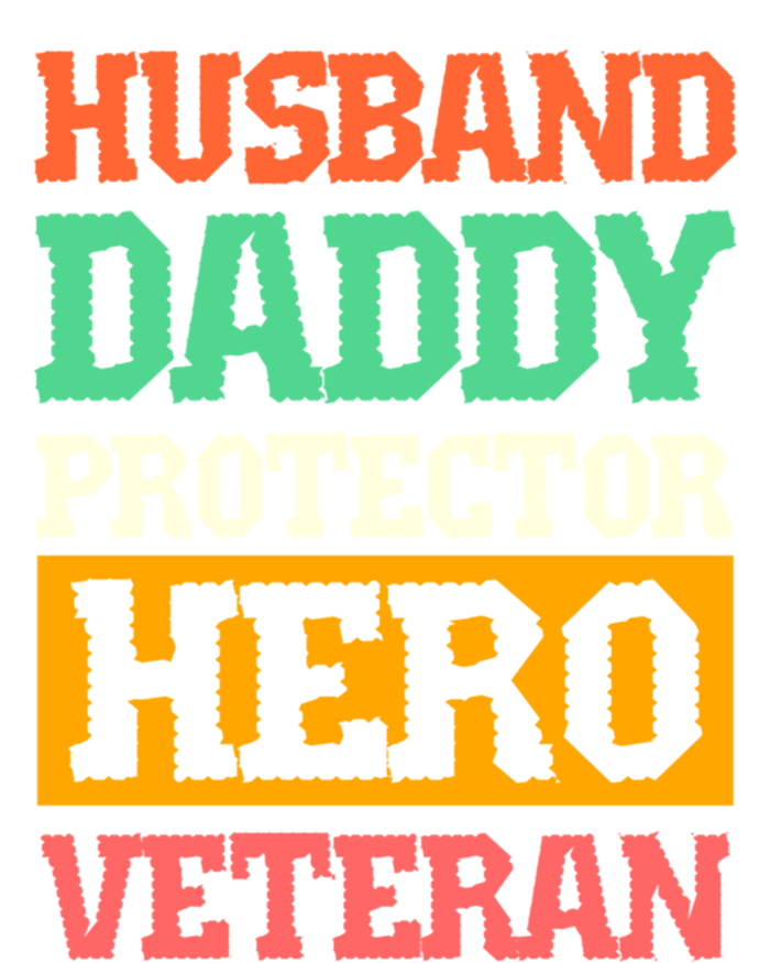 Husband Daddy Protector Hero Veteran Gift Valucap Bio-Washed Visor