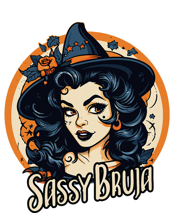 Sassy Bruja Latina Mexican Halloween Witch Tall Long Sleeve T-Shirt