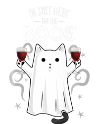 IM Just Here For The Boos Halloween Cat Ghost Women's T-Shirt