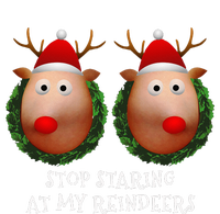 Stop Staring At My Reindeers Boobs Ugly Gag Xmas Sweater Sweatshirt