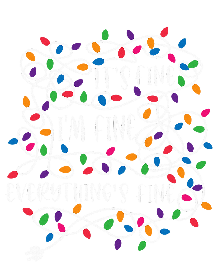 Christmas Lights IM Fine Everything Is Fine Ugly Christmas T-Shirt