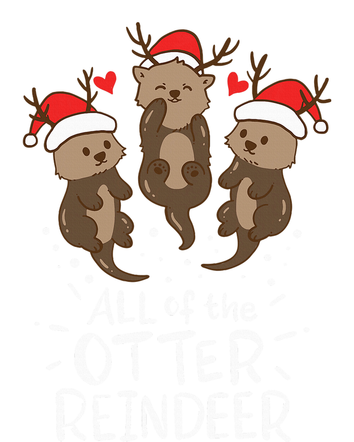 Otter Reindeer Deer Christmas Xmas Gift Present Kids Long Sleeve Shirt