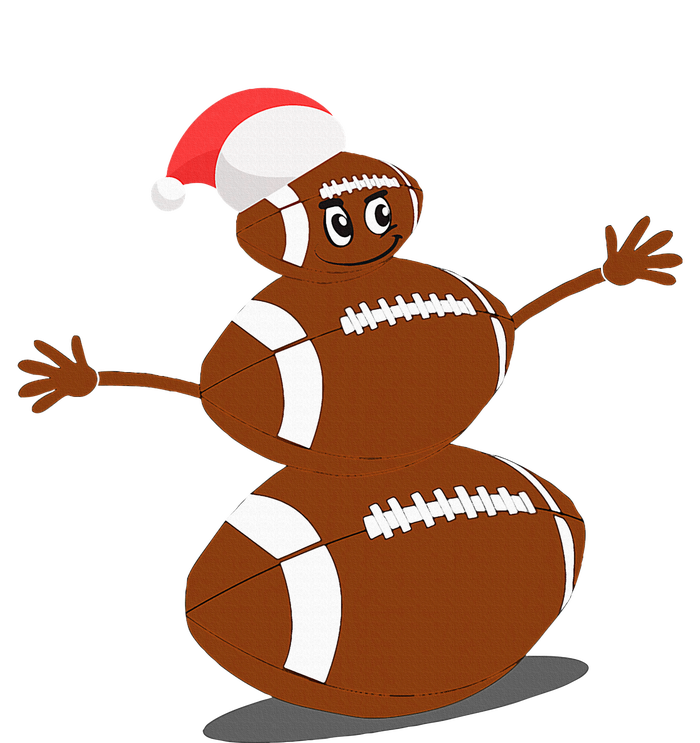 Football Christmas Sports Snowman Holiday T-Shirt