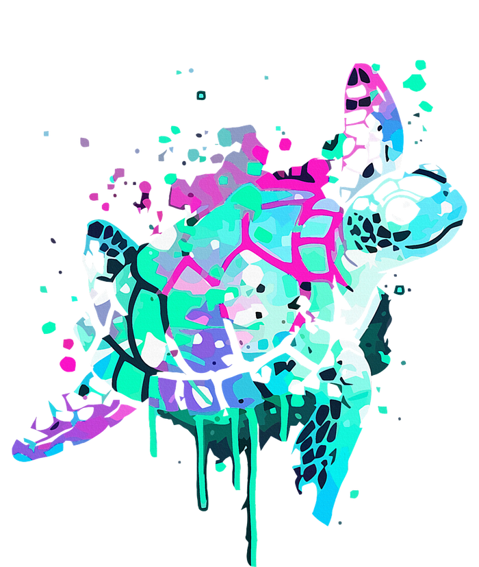 Turtle Watercolor Sea Ocean Wildlife Animal T-Shirt