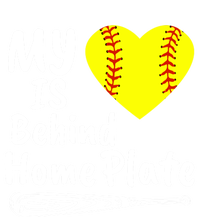 My Heart Is Behind Home Plate Softball Proud Mom Dad Gift T-Shirt