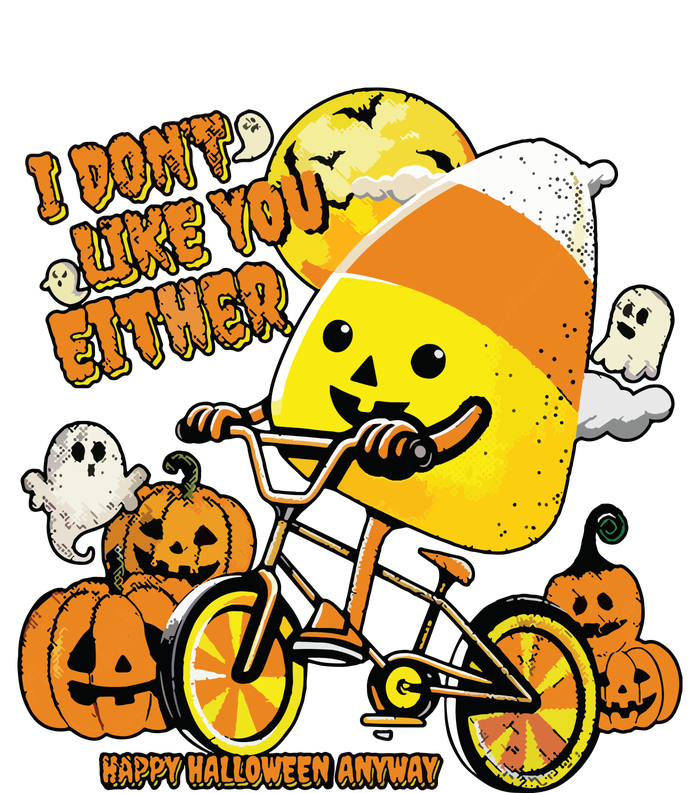 Halloween Costume Team Candy Corn I DonT Like You Either Full Zip Hoodie