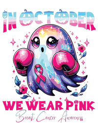 In October We Wear Ghost Witch Breast Cancer Awareness Premium Hoodie