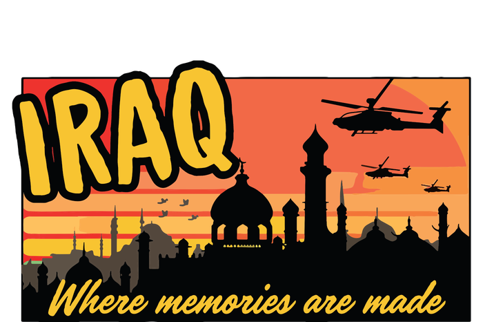 Iraq Where Memories Are Made Oif Military Tourist Retro Adult Drive Performance Visor