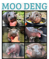 Moo Deng Picture Meme Funny Hippo Bumper Sticker