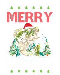 Merry Fishmas Fishing Ugly Christmas Large Mouth Bass Gift T-Shirt