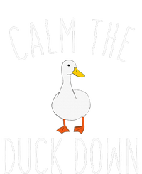 Calm The Duck Down Funny Duck White Bird Sassy Ducklings Hoodie