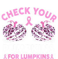 Women Halloween Check Your Pumpkins Breast Cancer Awareness Gift Flexfit Unipanel Trucker Cap