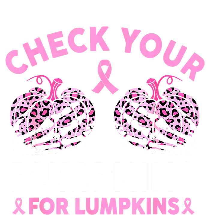 Women Halloween Check Your Pumpkins Breast Cancer Awareness Gift Flexfit Unipanel Trucker Cap