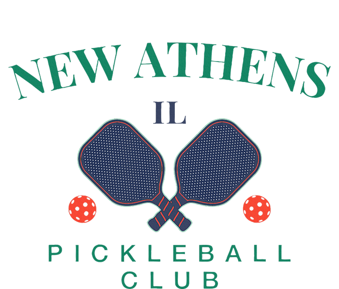 New Athens Il Pickleball Club For Paddle Players Kids Hoodie