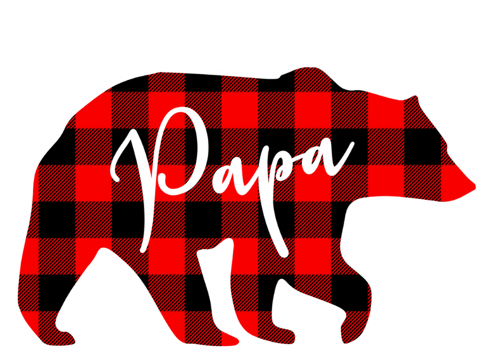 Papa Bear Red Plaid Matching Family Christmas Gift Baby Bodysuit