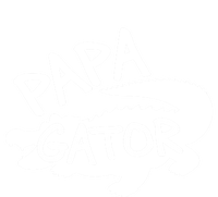 Papa Gator Dad Fathers Day Alligator Daddy Crocodile Cool Gift Women's Racerback Tank