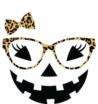 Jack O Lantern Face Leopard Glasses Halloween Pumpkin Women Cooling Performance Crew T-Shirt