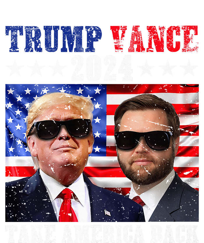 Trump Vance 2024 Take America Back American Flag Tie-Dye T-Shirt