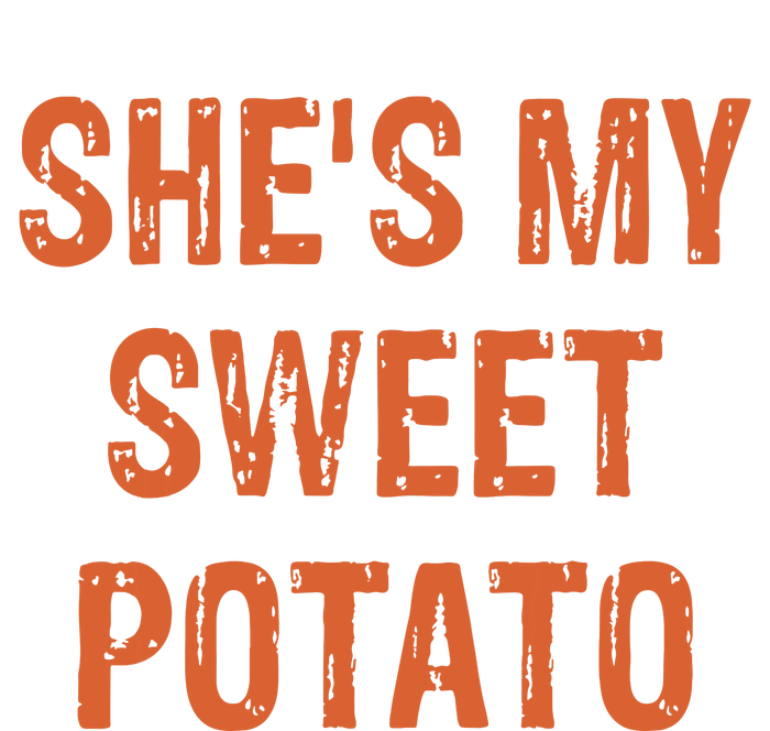 SheS My Sweet Potato I Yam Funny Set Couples Thanksgiving Striped Beanie with Solid Band