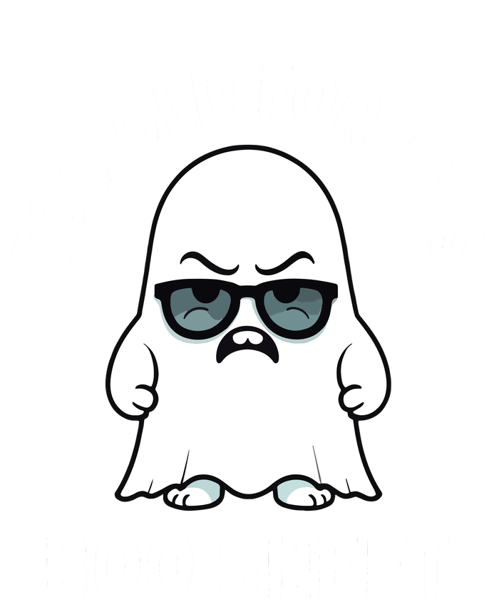 Too Old For This Boo Sheet Ghost Funny Halloween 7-Panel Snapback Hat