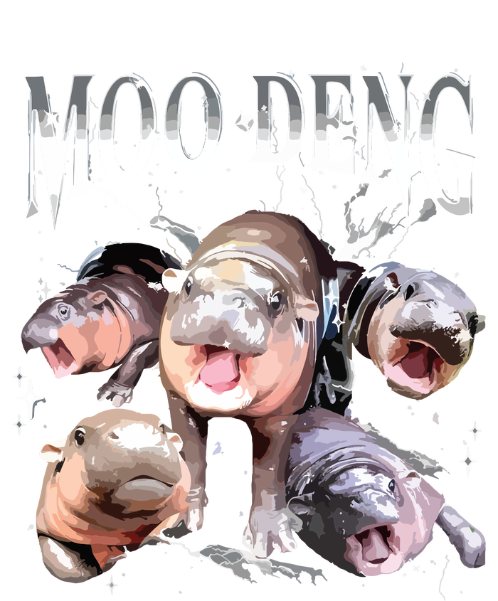 Funny Moodeng Baby Pygmy Hippo Cute Zoo For Family Button