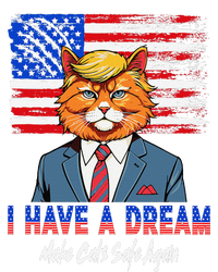 I Have A Dream Make Cats Safe Again Trump Cat Graphic 2024 Pom Pom 12in Knit Beanie