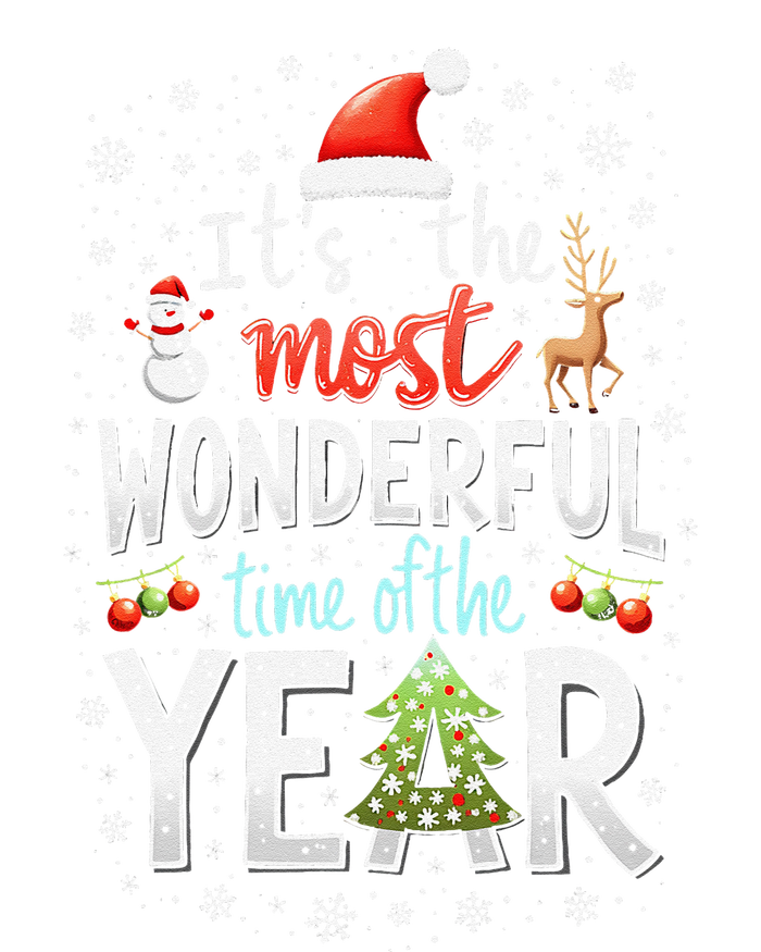 ItS The Most Wonderful Time Of The Year Xmas Christmas Tree Sweatshirt Cinch Pack Bag