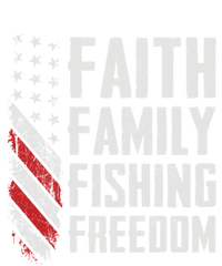 Faith Family Fishing Freedom Funny Bass Fisher Gift Premium T-Shirt