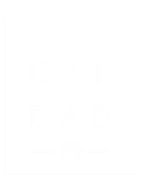 Proud Cat Dad Gift Cool Cat Dad Paw Print Funny Gift T-Shirt