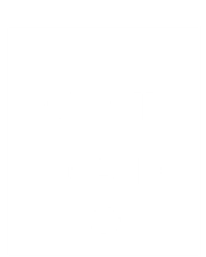 Proud Cat Dad Gift Cool Cat Dad Paw Print Funny Gift T-Shirt