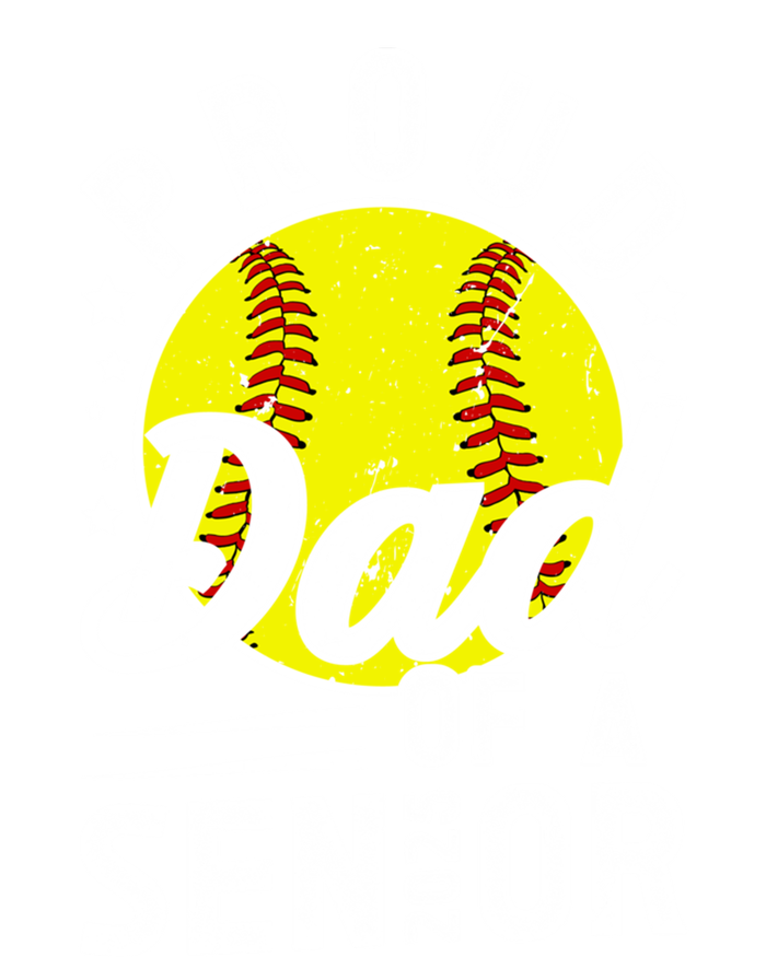 Proud Dad Of A 2025 Senior Softball Senior Dad 2025 Gift Kids Long Sleeve Shirt