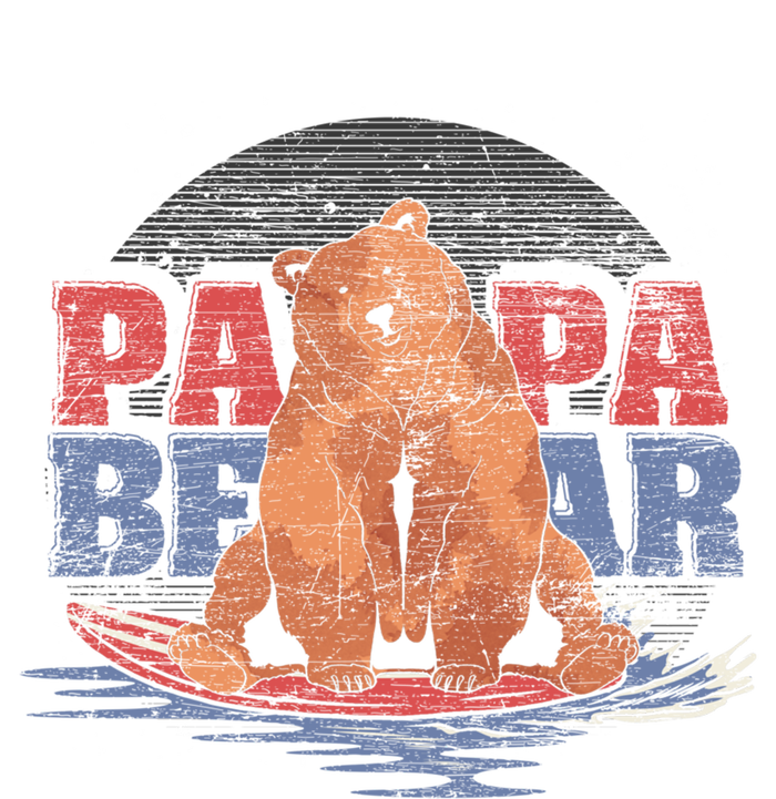 Surfing Bear Family Dad Cute Animal Daddy Papa Bear Gift Kids Hoodie