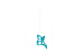 Heartbeat Guitarist Guitar Meaningful Gift Women's V-Neck T-Shirt