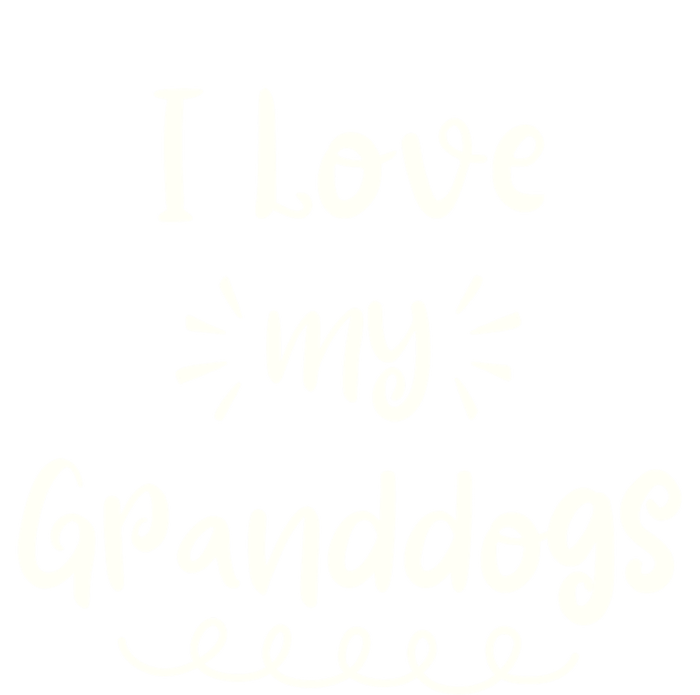 I Love My Granddogs Dog Grandma Grandpa Granddog Gift Women's Tri-Blend 3/4-Sleeve Raglan Shirt