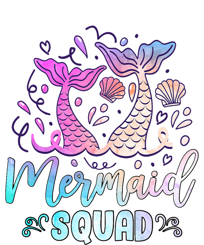 Mermaid Birthday Squad Party Girl Women Mermaid T-Shirt