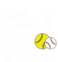 Proud Dad Of Ballers Baseball Softball Dad Cool Gift Canvas