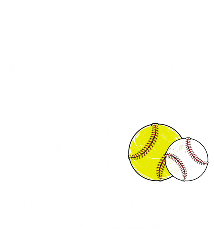 Proud Dad Of Ballers Baseball Softball Dad Cool Gift Canvas