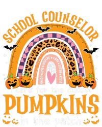 School Counselor Cutest Pumpkin Leopard Rainbow Halloween Long Sleeve Shirt